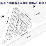 Cần bán 80m2(5×16) đất đấu giá X2 Thái Bình, Mai Lâm, Đông Anh đường rộng 6,5m, via hè 3,5m